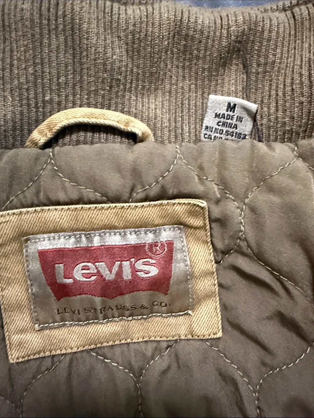Levi's Olive Brown Military Field Jacket -NWOT